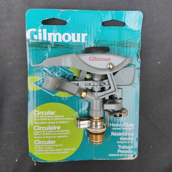 Gilmour 0167- 03-042621r2 5800 Sq. ft. Coverage Pulsating Sprinkler Head Gray - Picture 1 of 2
